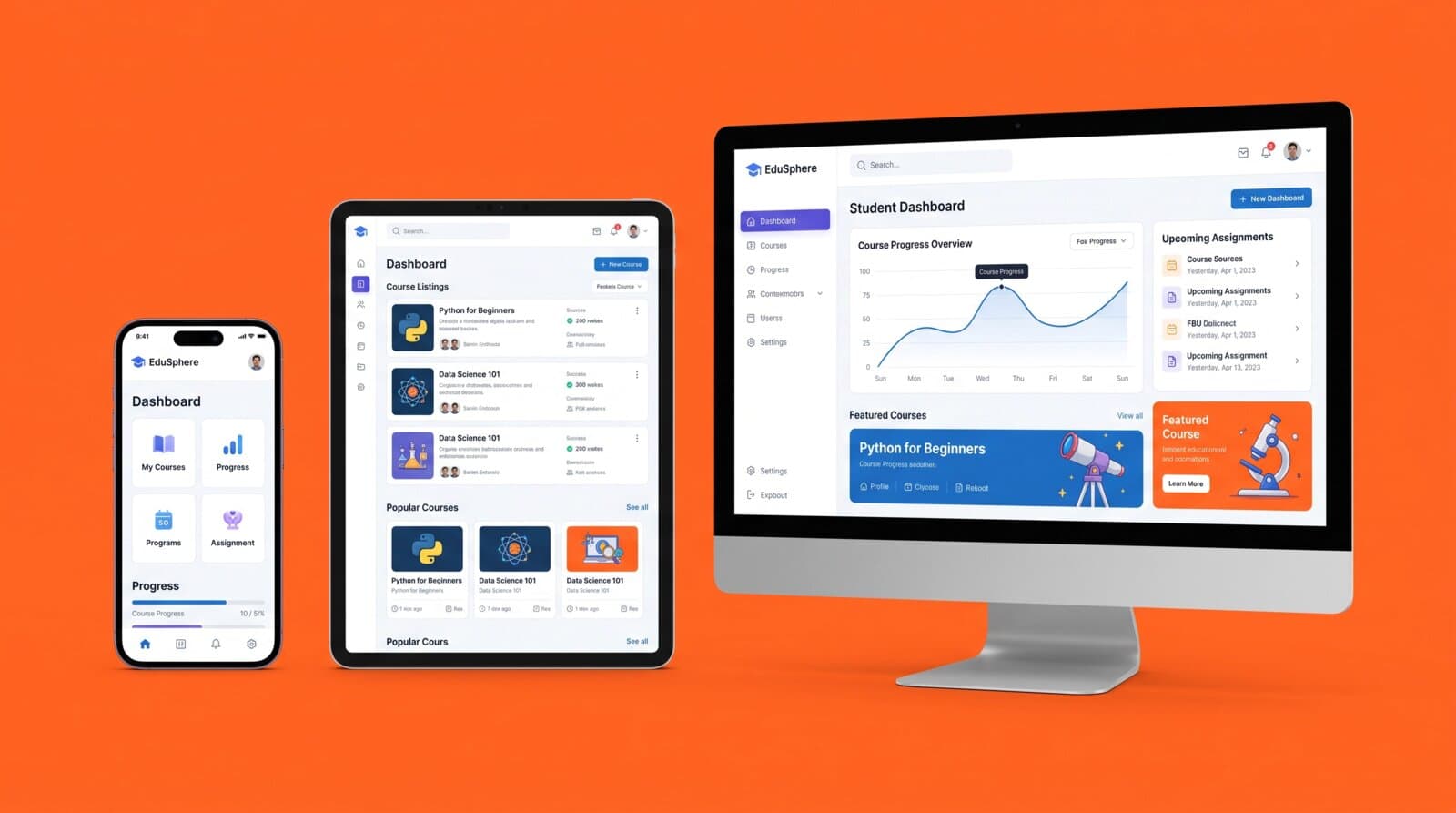 EduSphere — E-Learning Dashboard
